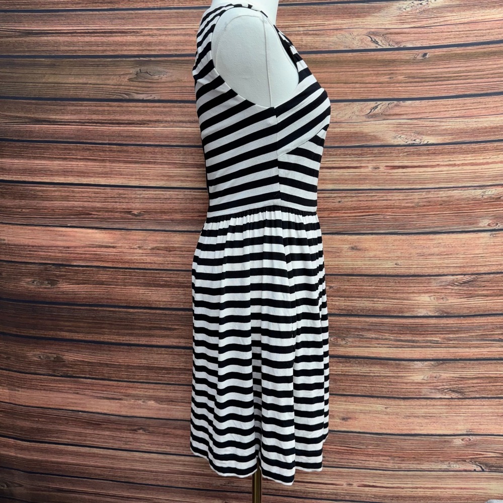 Betsey Johnson Striped Bow Cutout Mini Dress Size 4 Y2K Pinup - Picture 5 of 13